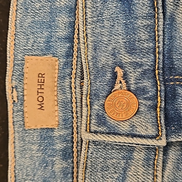 💕MOTHER💕 The Mid Rise Dazzler Ankle Step Fray Jeans ~ Ropin' & Ridin' 30 NWT - Picture 13 of 16